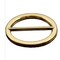 2" Round Gold Slider Buckle With Bar Centered Solid Metal Hardware